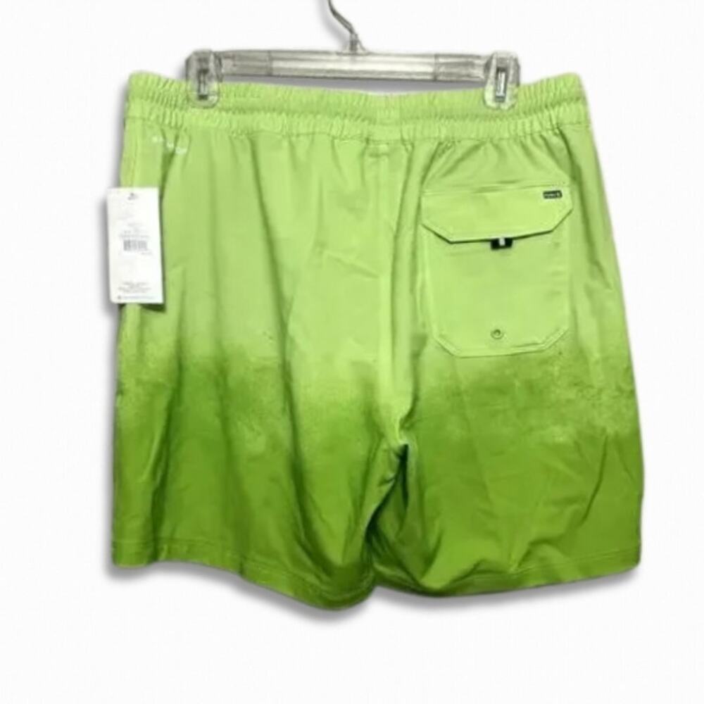 Hurley Lime Green Drawstring Board Shorts Beach Vacation Tropical Style XXL NWT - Picture 5 of 10